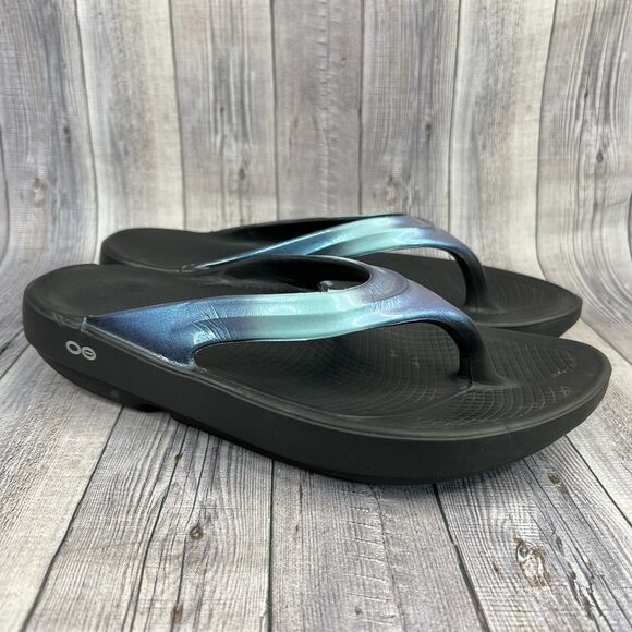 OOFOS OOlala Luxe Active Recovery Sandal Atlantis - Women’s 9 US - Picture 1 of 11